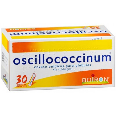 Comprar OSCILLOCOCCINUM BOIRON GLOBULOS 30 ENVASES UNIDOSIS 1 G al mejor precio en NuestraFarma, tu farmacia online