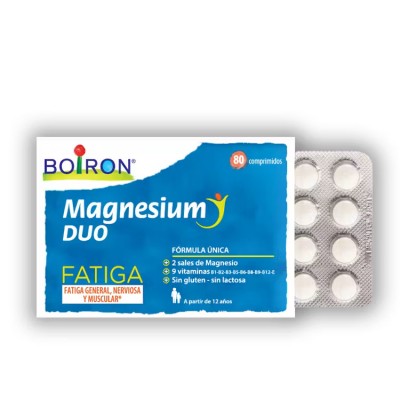 Comprar BOIRON MAGNESIUM DUO 80 COMPRIMIDOS al mejor precio en NuestraFarma, tu farmacia online