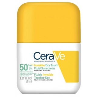 CERAVE PROTECTOR SOLAR FLUIDO INVISIBLE OIL CONTROL PIEL NORMAL-GRASA SPF 50+ 50 ML