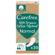 CAREFREE 100% ORGANIC COTTON TOPSHEET NORMAL SIN FRAGANCIA 30 SALVASLIP