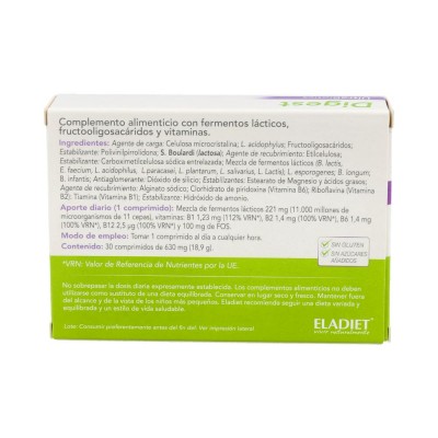 Comprar ELADIET DIGEST ULTRABIOTICS 30 COMPRIMIDOS al mejor precio en NuestraFarma, tu farmacia online
