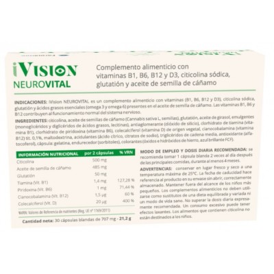 Comprar IVISION NEUROVITAL 30 CAPSULAS al mejor precio en NuestraFarma, tu farmacia online