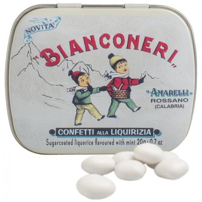 Comprar AMARELLI REGALIZ BIANCONERI PASTILLAS DE REGALIZ SABOR MENTA Y VAINILLA 50 G al mejor precio en NuestraFarma, tu farmacia online