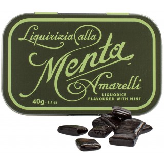 AMARELLI GREEN FAVETTE PASTILLAS DE REGALIZ SABOR MENTA 40 G