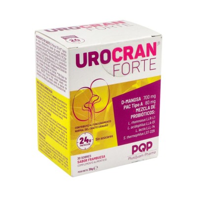 Comprar UROCRAN FORTE 30 SOBRES SABOR FRAMBUESA al mejor precio en NuestraFarma, tu farmacia online