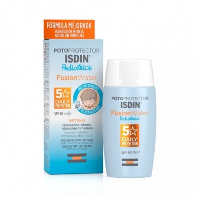 Comprar FOTOPROTECTOR ISDIN FUSION WATER PEDIATRICS SPF 50 50 ML al mejor precio en NuestraFarma, tu farmacia online