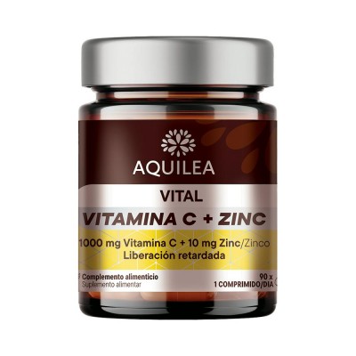Comprar AQUILEA VITAL VITAMINA C + ZINC 90 COMPRIMIDOS al mejor precio en NuestraFarma, tu farmacia online