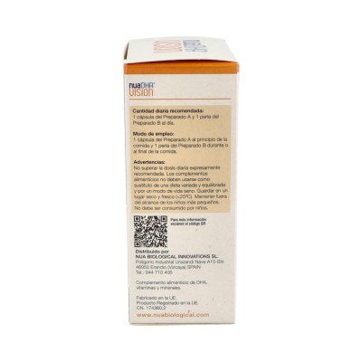 Comprar NUADHA VISION 30 PERLAS DHA + 30 CAPSULAS al mejor precio en NuestraFarma, tu farmacia online