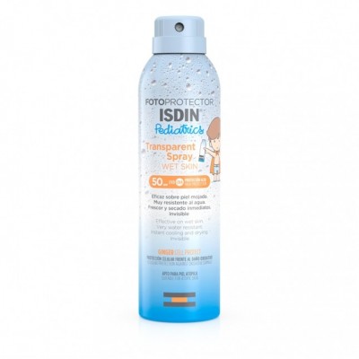 Comprar FOTOPROTECTOR ISDIN SPF-50 PEDIATRICS SPRAY TRANSPARENTE 250 ML al mejor precio en NuestraFarma, tu farmacia online