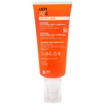 Comprar LETIAT4 DEFENSE PHOTOPROTECT CORPORAL SPF50 200 ML al mejor precio en NuestraFarma, tu farmacia online