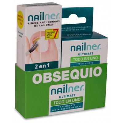Comprar NAILNER ULTIMATE TODO EN 1 10 ML+ NAILNER 2 EN 1 PINCEL 5 ML al mejor precio en NuestraFarma, tu farmacia online