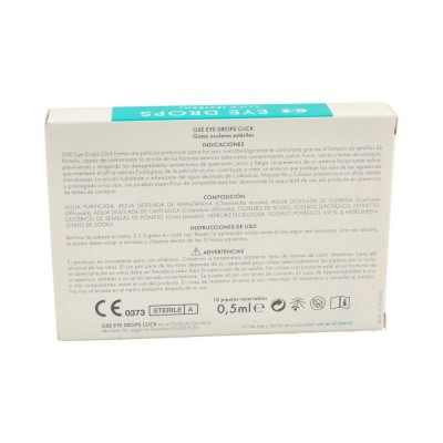 Comprar GSE EYE DROPS CLICK ESTERIL 10 PIPETAS RECERRABLES 0,5 ML al mejor precio en NuestraFarma, tu farmacia online