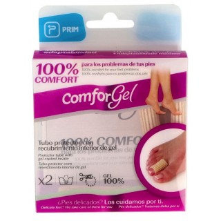 PRIM COMFORGEL TUBO PROTECTOR DEDOS GEL TEJIDO CANALE 2,5 CM DIAMETRO 2 UNIDADES