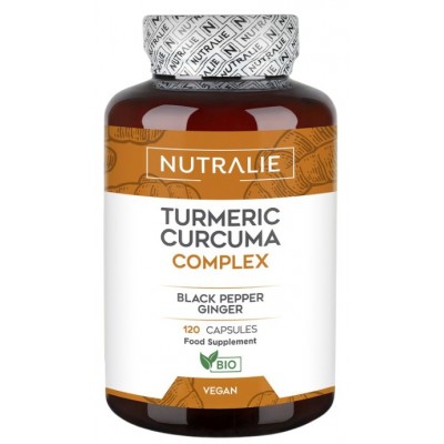 Comprar NUTRALIE TURMERIC CURCUMA COMPLEX 120 CAPSULAS al mejor precio en NuestraFarma, tu farmacia online