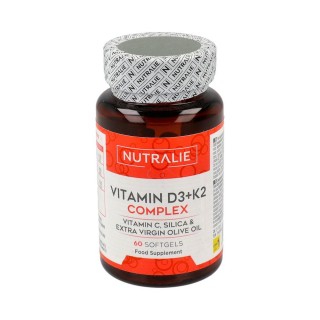 NUTRALIE VITAMIN D3 + K2 COMPLEX 60 CAPSULAS