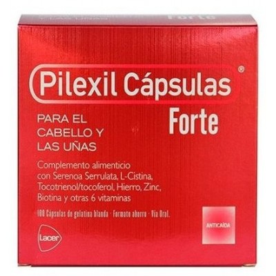 Comprar PILEXIL CAPSULAS FORTE CABELLO Y UÑAS 100 CAPSULAS al mejor precio en NuestraFarma, tu farmacia online