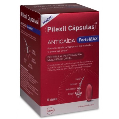 Comprar PILEXIL CAPSULAS ANTICAIDA FORTEMAX 60 CAPSULAS al mejor precio en NuestraFarma, tu farmacia online
