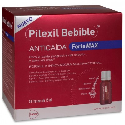 Comprar PILEXIL BEBIBLE ANTICAIDA FORTEMAX 30 FRASCOS 15 ML al mejor precio en NuestraFarma, tu farmacia online