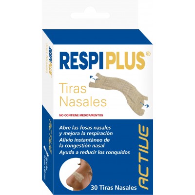 Comprar RESPIPLUS TIRAS ADHESIVAS NASALES 30 UNIDADES COLOR PIEL al mejor precio en NuestraFarma, tu farmacia online