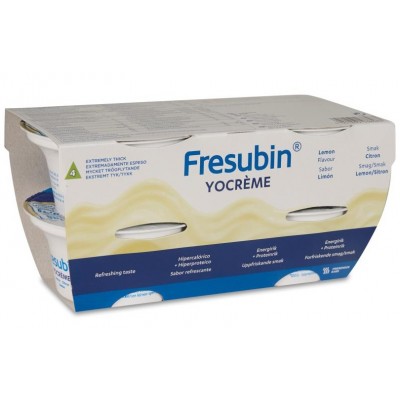 Comprar FRESUBIN YOCREME 4 TARRINAS SABOR LIMÓN 125 G al mejor precio en NuestraFarma, tu farmacia online