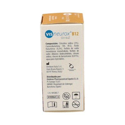Comprar VISNEUROX B12 OMK2 SOLUCION OFTALMICA ESTERIL 10 ML al mejor precio en NuestraFarma, tu farmacia online