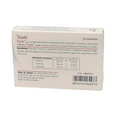 Comprar TRIADE 30 COMPRIMIDOS al mejor precio en NuestraFarma, tu farmacia online