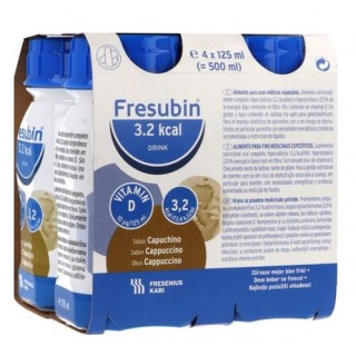 FRESUBIN 3,2 KCAL DRINK SABOR CAPUCHINO 4 EASYBOTTLES 125 ML
