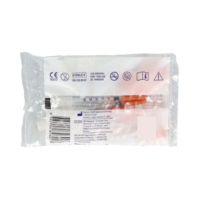 Comprar BD MICRO-FINE+ U-100 JERINGA DE INSULINA ESCALA 1/2 U 100 UNIDADES 0,3 ML 30 G 8 MM X 0,30 MM al mejor precio en NuestraFarma, tu farmacia online