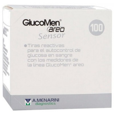 Comprar GLUCOMEN AREO SENSOR TIRAS REACTIVAS DE GLUCEMIA 100 UNIDADES al mejor precio en NuestraFarma, tu farmacia online