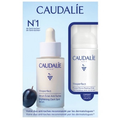 Comprar CAUDALIE VINOPERFECT DÚO ANTIMANCHAS SÉRUM & MOUSSE LIMPIADORA al mejor precio en NuestraFarma, tu farmacia online