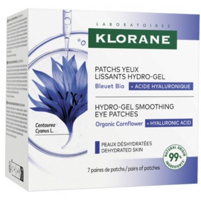 Comprar KLORANE PARCHES DE OJOS ALISADORES HIDROGEL AL ACIANO BIO Y ACIDO HIALURONICO 7 BOLSAS 2 PARCHES al mejor precio en NuestraFarma, tu farmacia online
