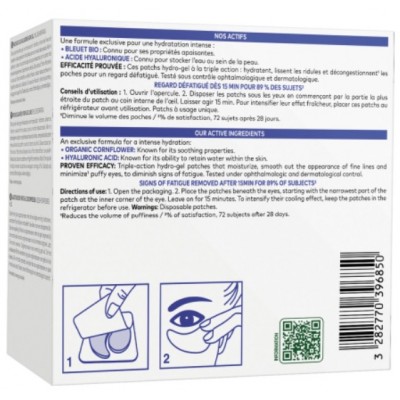Comprar KLORANE PARCHES DE OJOS ALISADORES HIDROGEL AL ACIANO BIO Y ACIDO HIALURONICO 7 BOLSAS 2 PARCHES al mejor precio en NuestraFarma, tu farmacia online