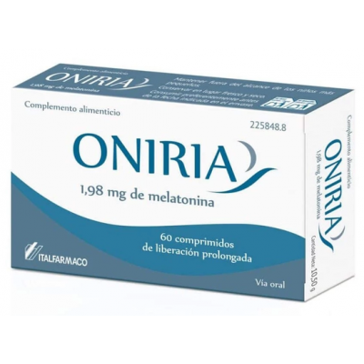 Comprar ONIRIA 60 COMPRIMIDOS RECUBIERTOS al mejor precio en NuestraFarma, tu farmacia online