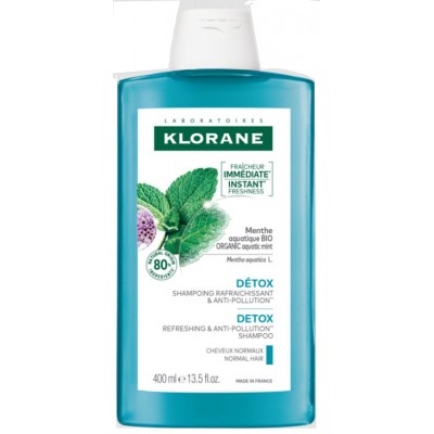 Comprar KLORANE CHAMPU A LA MENTA BIO 400 ML al mejor precio en NuestraFarma, tu farmacia online