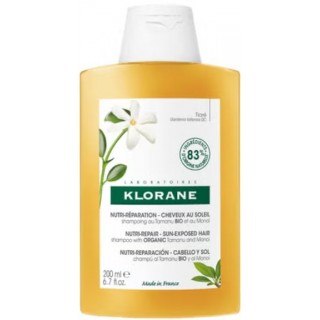 KLORANE CHAMPU NUTRI-REPARADOR AFTERSUN AL TAMANU BIO Y AL MONOI 200 ML