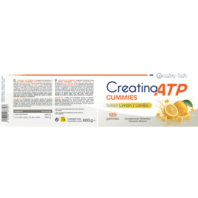 Comprar CREATINA ATP SABOR LIMON 120 GUMMIES al mejor precio en NuestraFarma, tu farmacia online