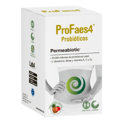 Comprar PROFAES4 PERMEABIOTIC SABOR FRUTAS TROPICALES 14 SOBRES al mejor precio en NuestraFarma, tu farmacia online