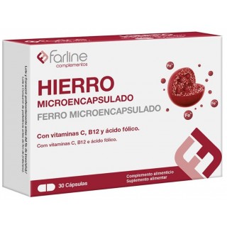 FARLINE COMPLEMENTOS HIERRO MICROENCAPSULADO 30 CAPSULAS
