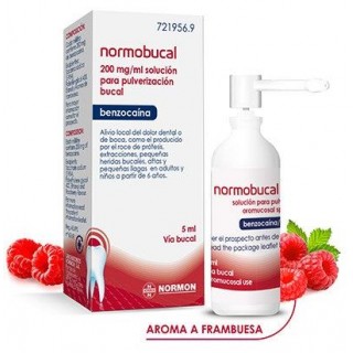 NORMOBUCAL 200 mg/ml SOLUCION PARA PULVERIZACION BUCAL 1 FRASCO 5 ml