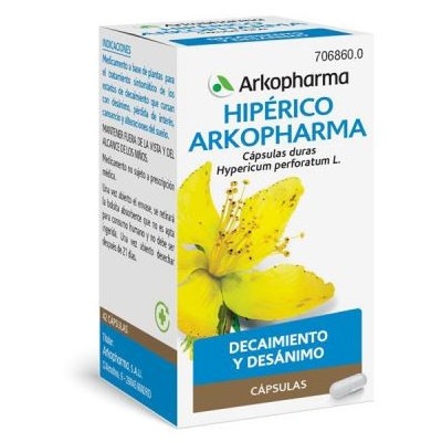 Comprar HIPERICO ARKOPHARMA 185 MG 42 CAPSULAS al mejor precio en NuestraFarma, tu farmacia online
