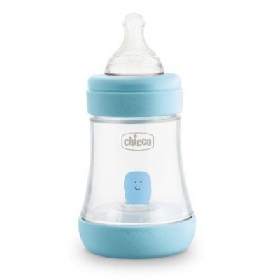Comprar BIBERON PLASTICO 0+ TETINA SILICONA CHICCO PERFECT5 AZUL 150 ML al mejor precio en NuestraFarma, tu farmacia online