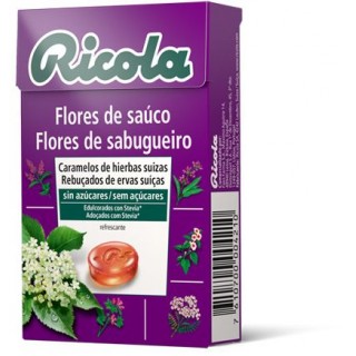 RICOLA CARAMELO FLORES DE SAUCO SIN AZUCAR 50 G