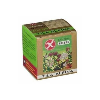 Comprar MILVUS TILA ALPINA FLOR 10 U al mejor precio en NuestraFarma, tu farmacia online