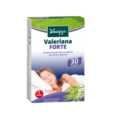 Comprar KNEIPP VALERIANA FORTE 30 GRAGEAS al mejor precio en NuestraFarma, tu farmacia online