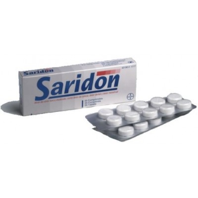 Comprar SARIDON 250 mg/150 mg/50 mg 20 COMPRIMIDOS al mejor precio en NuestraFarma, tu farmacia online