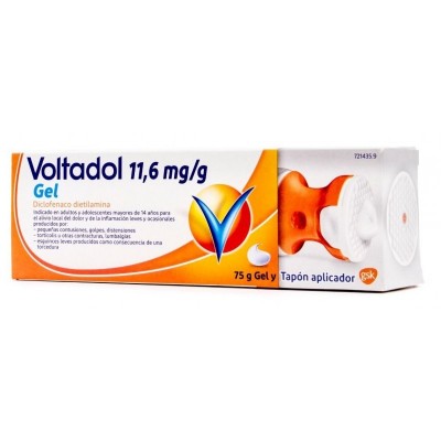 Comprar VOLTADOL 11,6 MG/G GEL CUTANEO 1 TUBO 75 G (CON TAPON APLICADOR) al mejor precio en NuestraFarma, tu farmacia online