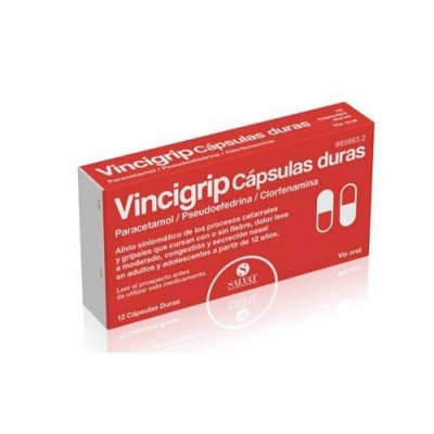 Comprar VINCIGRIP 12 CAPSULAS al mejor precio en NuestraFarma, tu farmacia online
