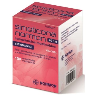 SIMETICONA NORMON 40 MG 100 COMPRIMIDOS MASTICABLES