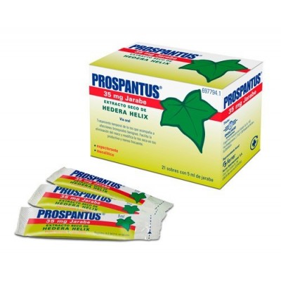 Comprar PROSPANTUS 35 MG 21 SOBRES JARABE 5 ML al mejor precio en NuestraFarma, tu farmacia online