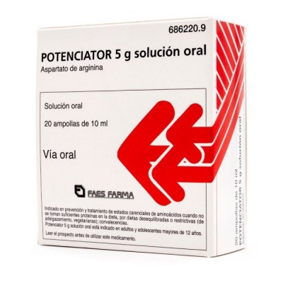 Comprar POTENCIATOR 5 g 20 AMPOLLAS BEBIBLES SOLUCION ORAL 10 ml al mejor precio en NuestraFarma, tu farmacia online